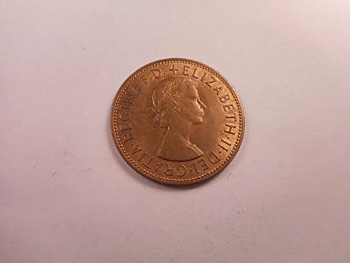 המלכה אליזבת השנייה פרוטה אחת משנת 1962 מטבע מספר 11
