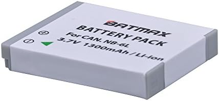 BATMAX 2 חבילה NB-6L NB-6LH סוללות החלפה עבור CANON POWERSHOT SX500 IS, SX710 HS, SX520 HS, SX530 HS, SX510 HS, S120,