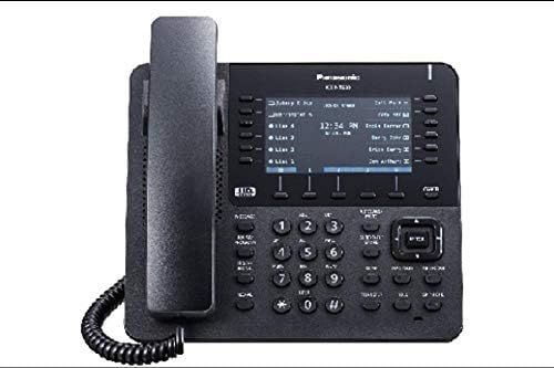 PANASONIN KX-NT680-B 4.3 צבע LCD 12x4 מקשי IP טלפון שחור