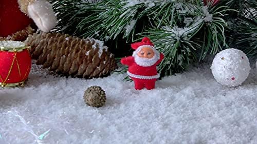 מדע נעלם כיף 10 אונקיות יבש פלסטיק מלאכותי שלג עבור קישוטי חג המולד, כפר מציג, חג וחורף מלאכות