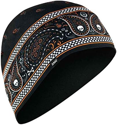 כיסוי ראש, כיסוי קסדה / כובע ספורטפלקס, סדרה בנדנה קלאסית שחורה וכתומה