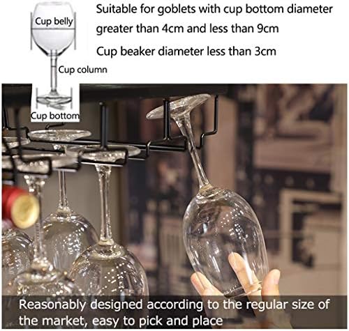פשטות מסוגננת מחזיק זכוכית יין וינטג 'ברזל הפוך מחזיק זכוכית גבוהה קישוט תצוגה יצירתי פשוט מחזיק בקבוק פשטות מעוצב מחזיק