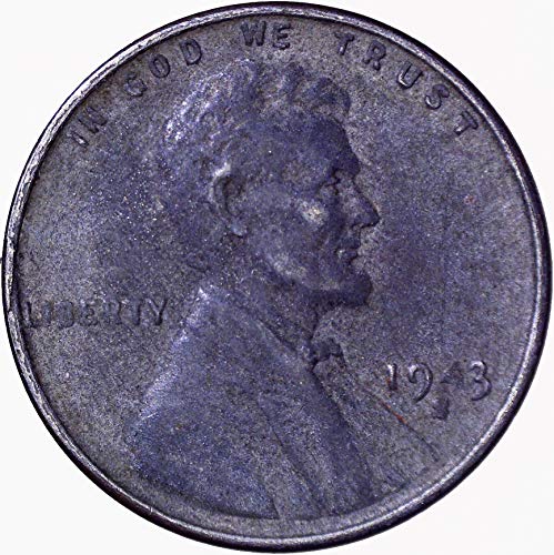 1943 ס פלדה לינקולן חיטה סנט 1 סי מאוד בסדר