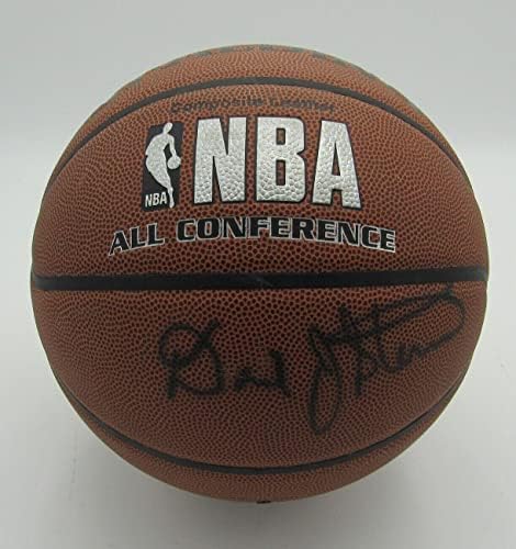 David Stern NBA Commisioner חתום על Spalding NBA כדורסל עור 152138 - כדורסל חתימה
