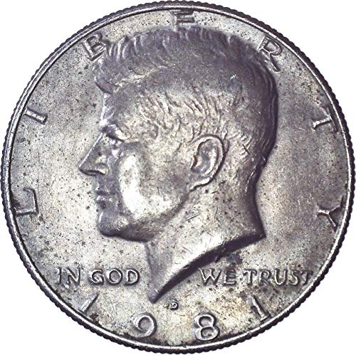 1981 ד קנדי חצי דולר 50 סנט מאוד בסדר
