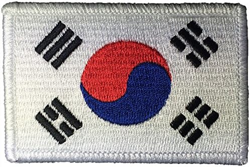 טקסי דגל דרום קוריאה טקטי וגרוס לולאה טלאי גיבוי אטב - 2 x3 - מאת Ranger Return