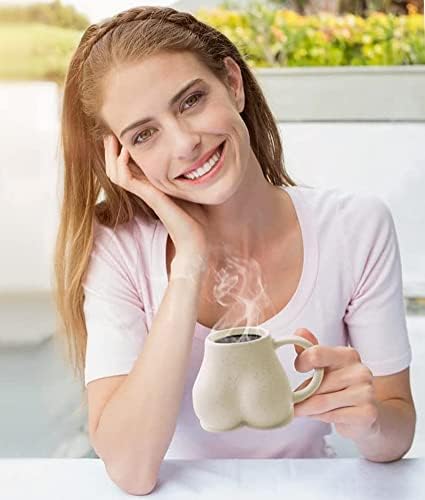 מצחיק התחת בצורת קפה ספל 10 עוז-חידוש תה מים כוס קרמיקה קפה ספל למבוגרים יצירתי כוסות הומוריסטי כוס מצחיק מתנות לנשים