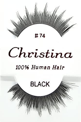 ריסים של 12X - 74 כריסטינה שיער אדם מזויף ריסים
