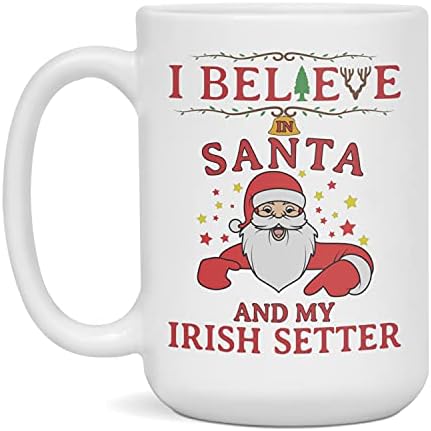 אני מאמין בסנטה ובספל חג המולד האירי שלי, בן 11 אונקיה לבן